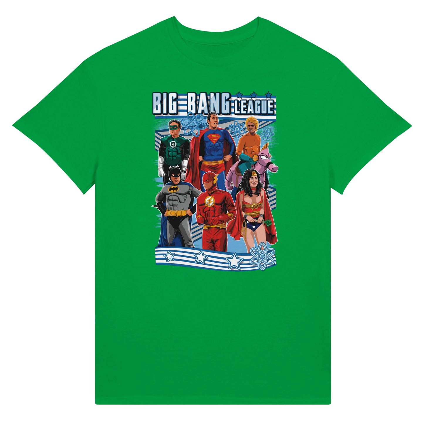 The Big Bang League of Justice green t-shirt