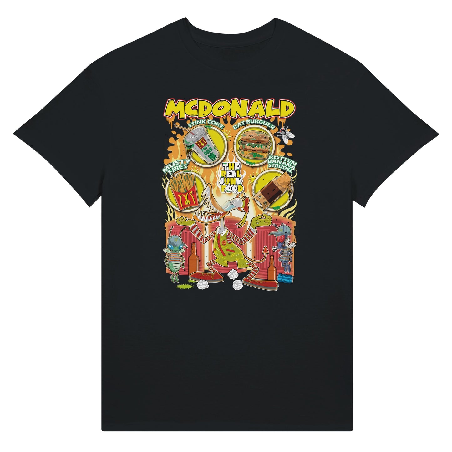McDonalds trash version T-Shirt black