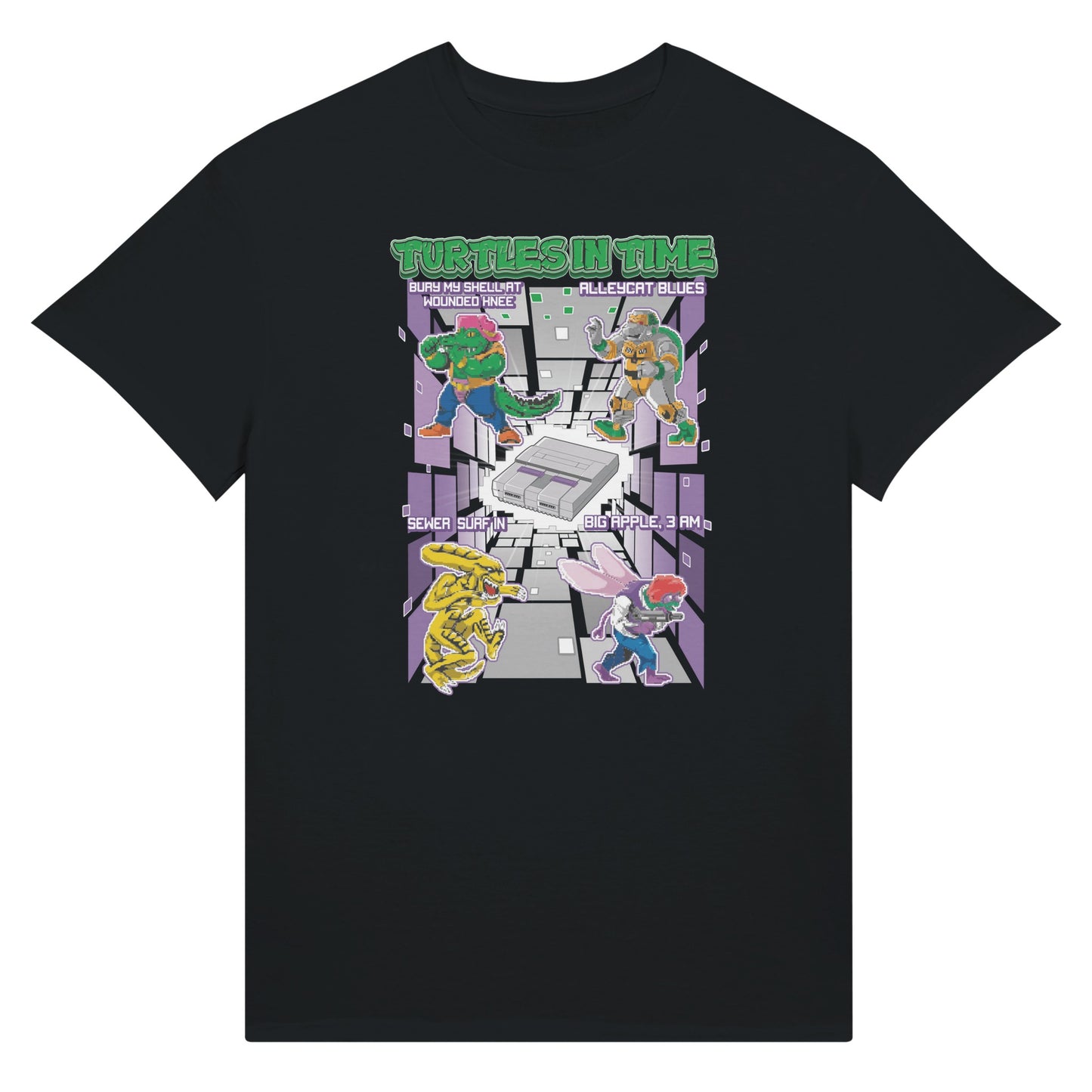Teenage Mutant Ninja Turtles game t-shirt black