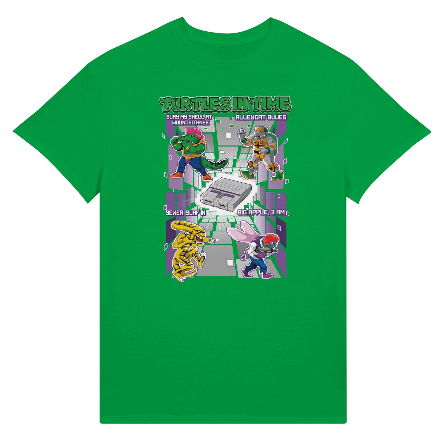 Teenage Mutant Ninja Turtles game t-shirt green