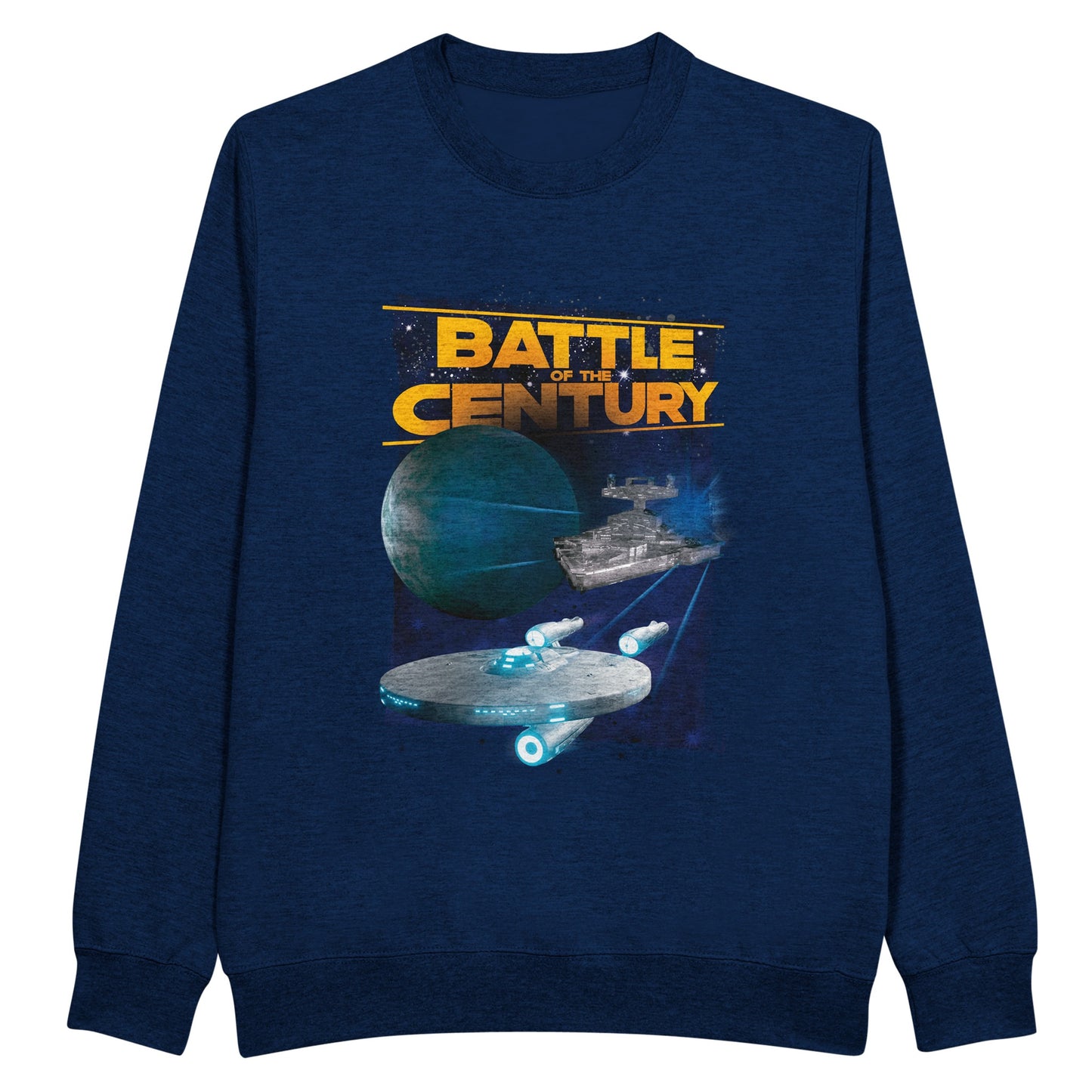 Star Wars Star Trek sweatshirt navy