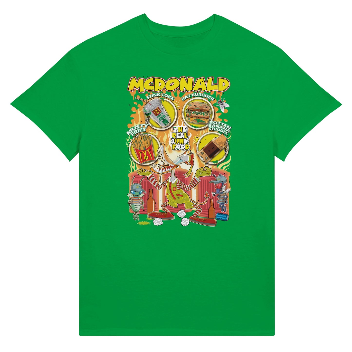 McDonalds trash version T-Shirt green