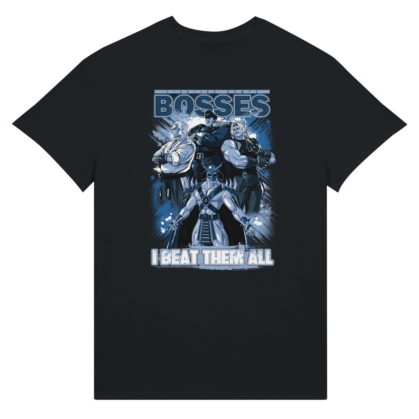Fighting game bosses t-shirt black