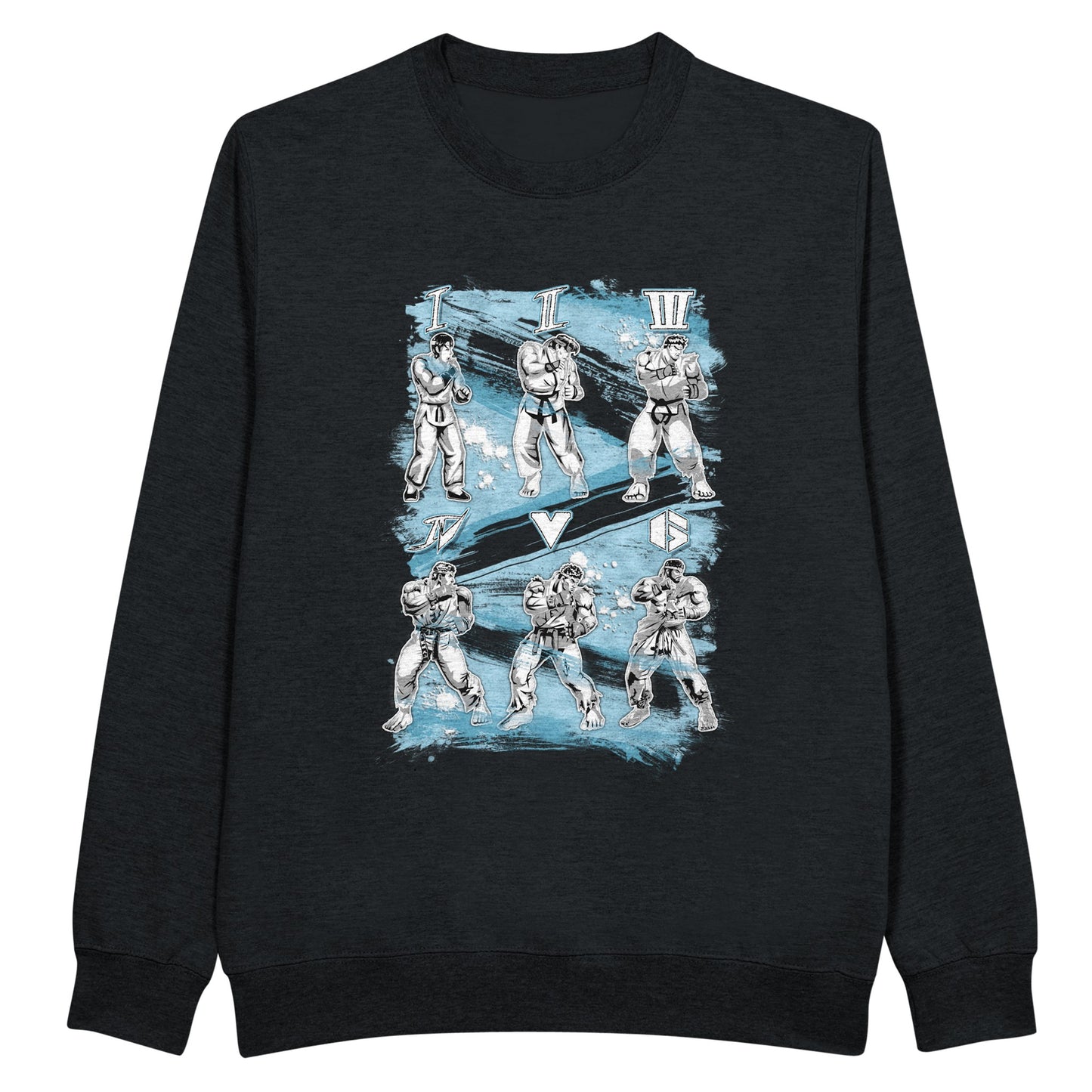 Black Sweatshirt Ryu Street Fighter