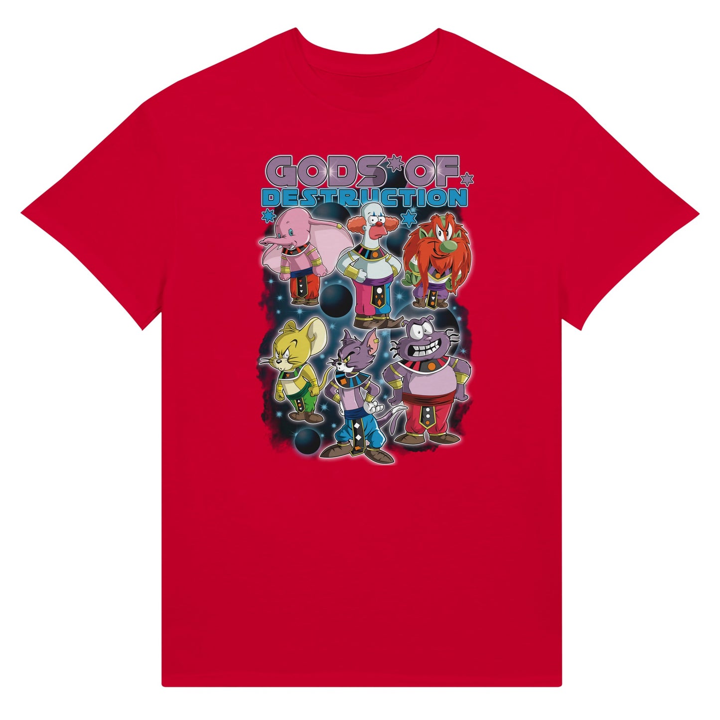Red God of Destruction Dragon Ball t-shirt