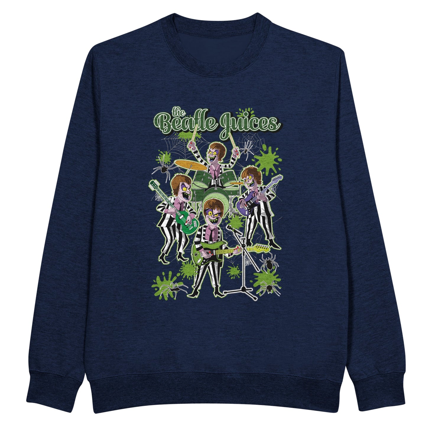 Navy sweatshirt BeatleJuice