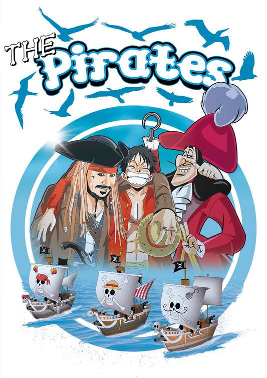 Luffy and the Pirates - Ultra Cotton T-shirt | UnrealGeeks