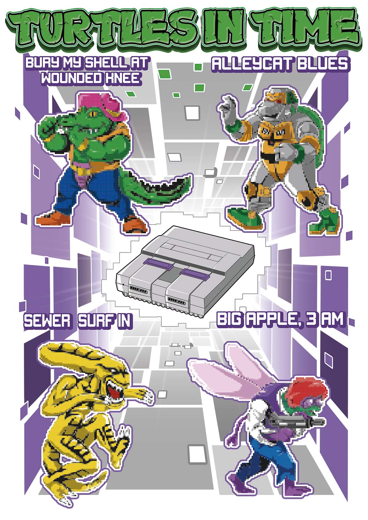 Teenage Mutant Ninja Turtles game t-shirt