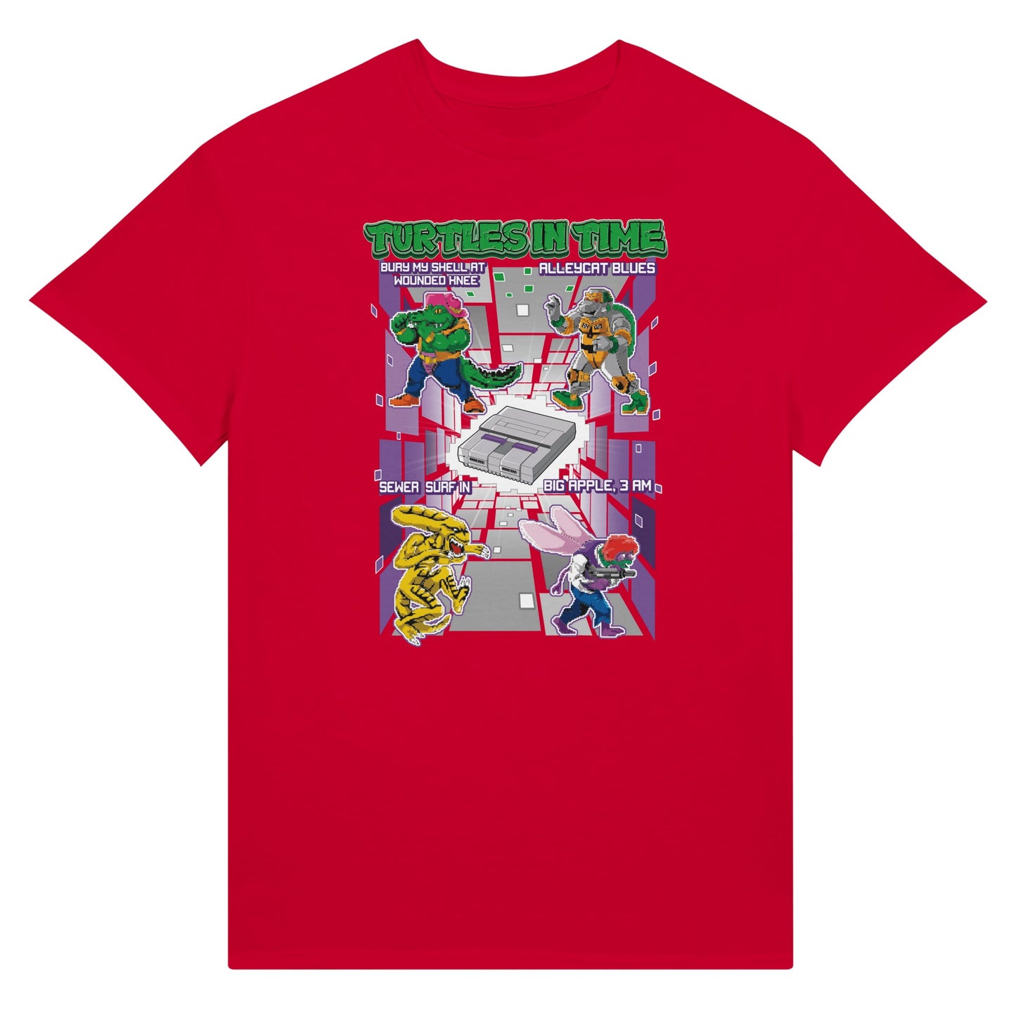 Teenage Mutant Ninja Turtles game t-shirt red