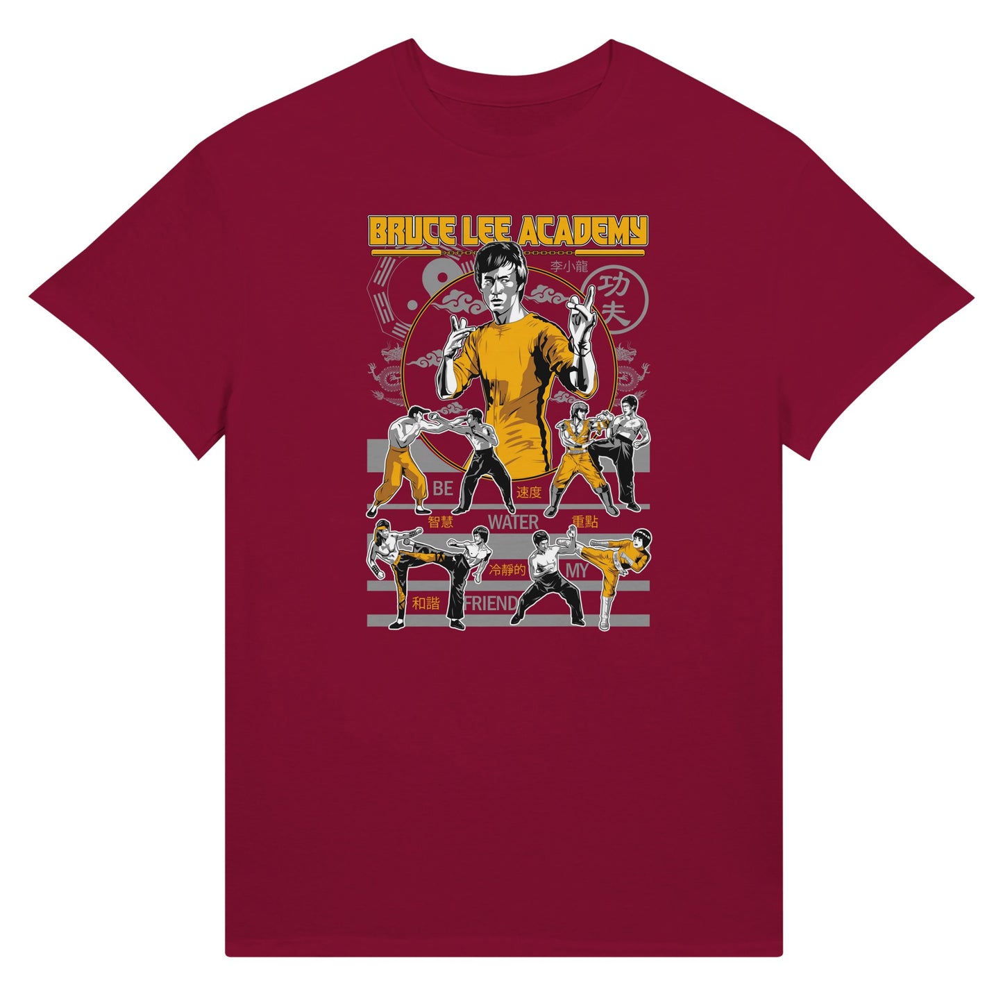 Bruce Lee T-shirt marron
