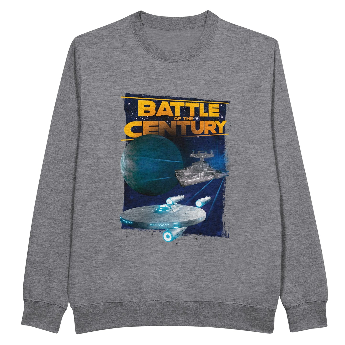 Star Wars Star Trek sweatshirt silver