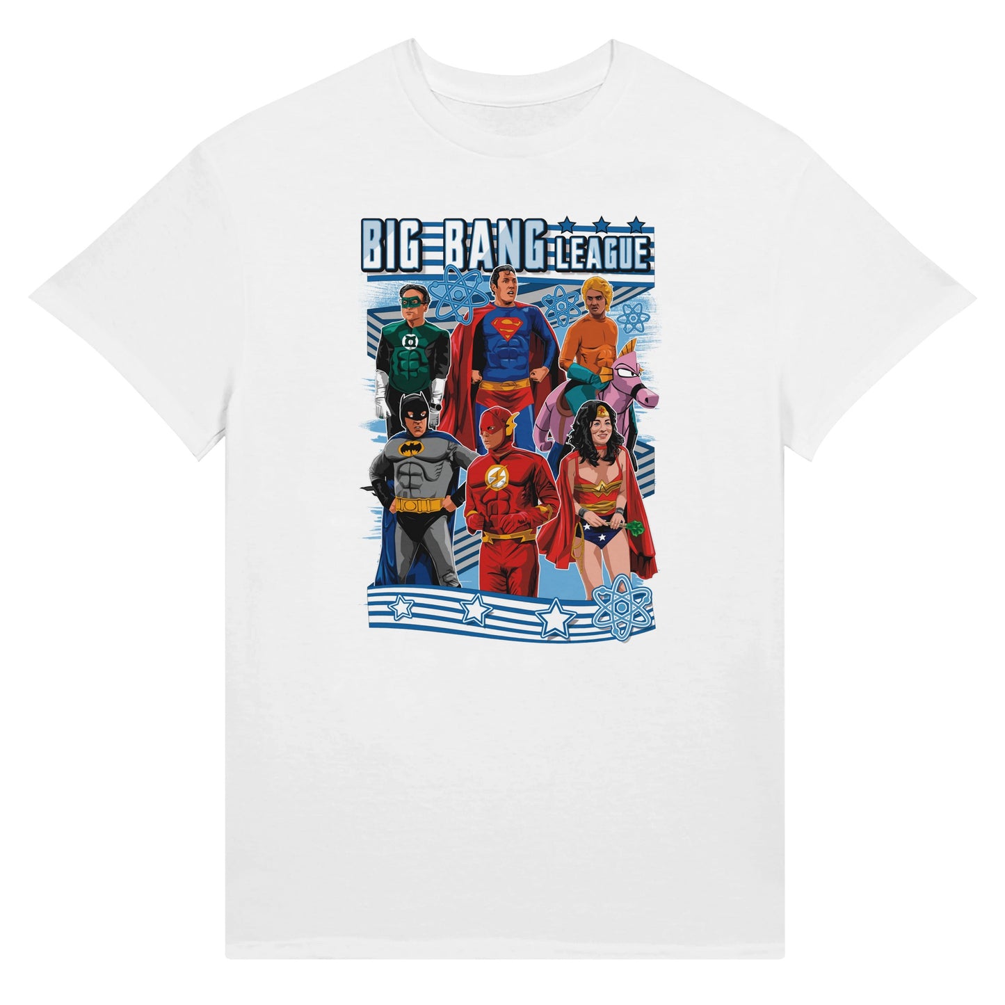 The Big Bang League of Justice white t-shirt