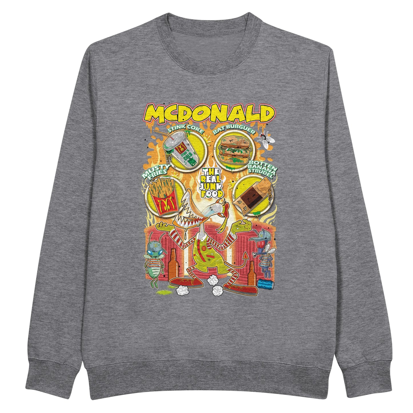 McDonalds trash version sweatshirt grey