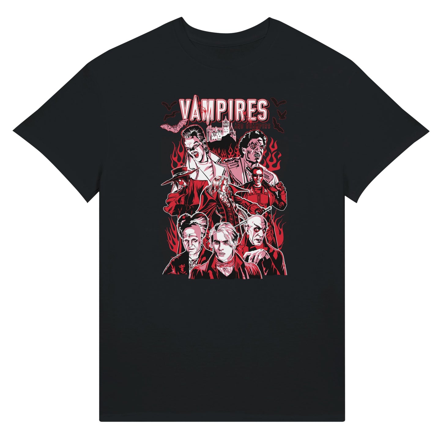 Vampires and Dhampirs' black t-shirt
