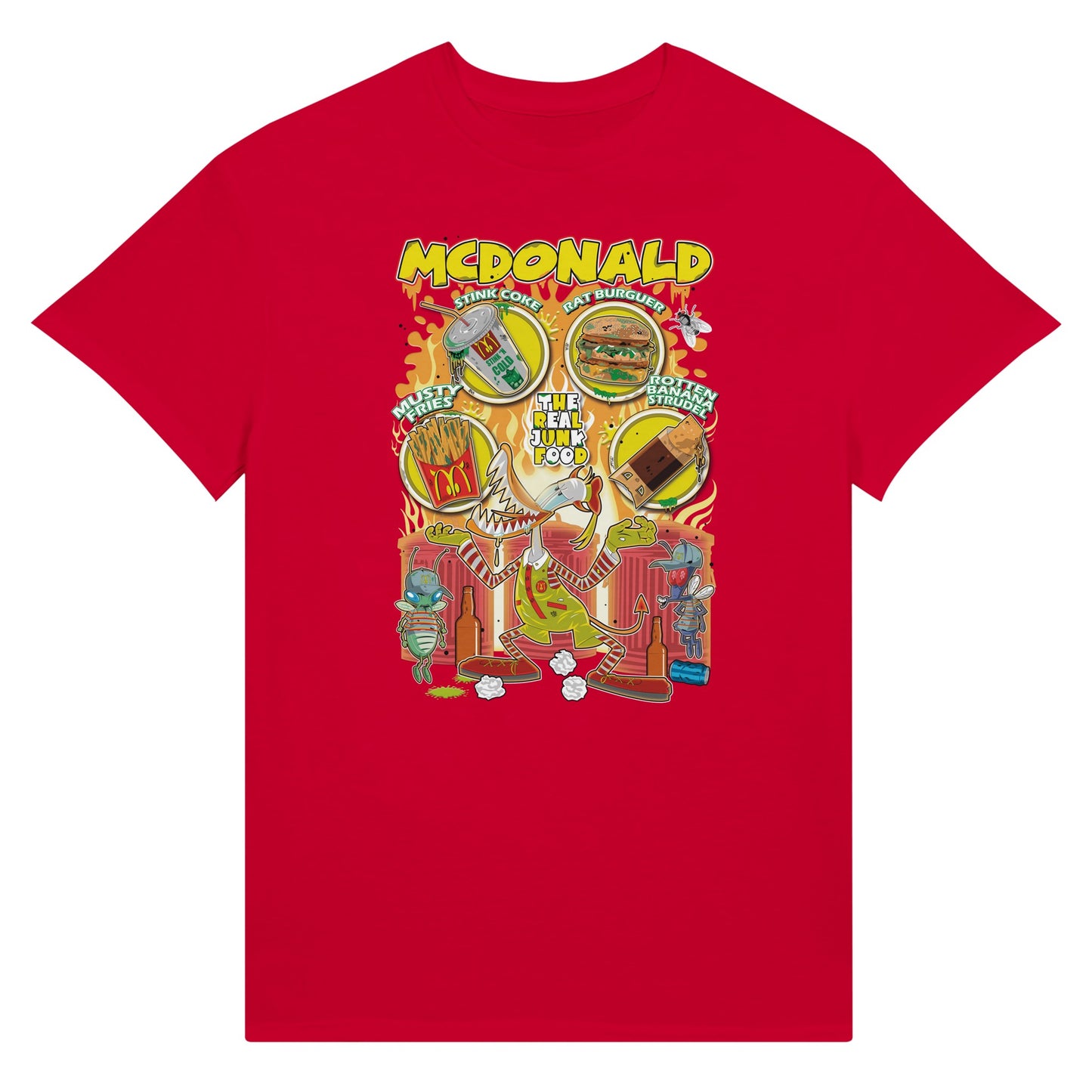 McDonalds trash version T-Shirt red