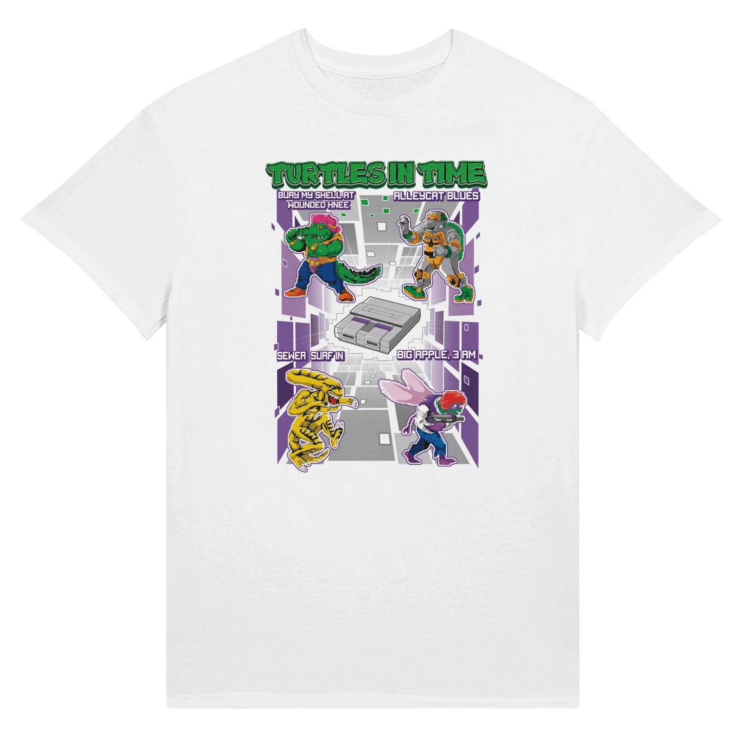 Teenage Mutant Ninja Turtles game t-shirt white