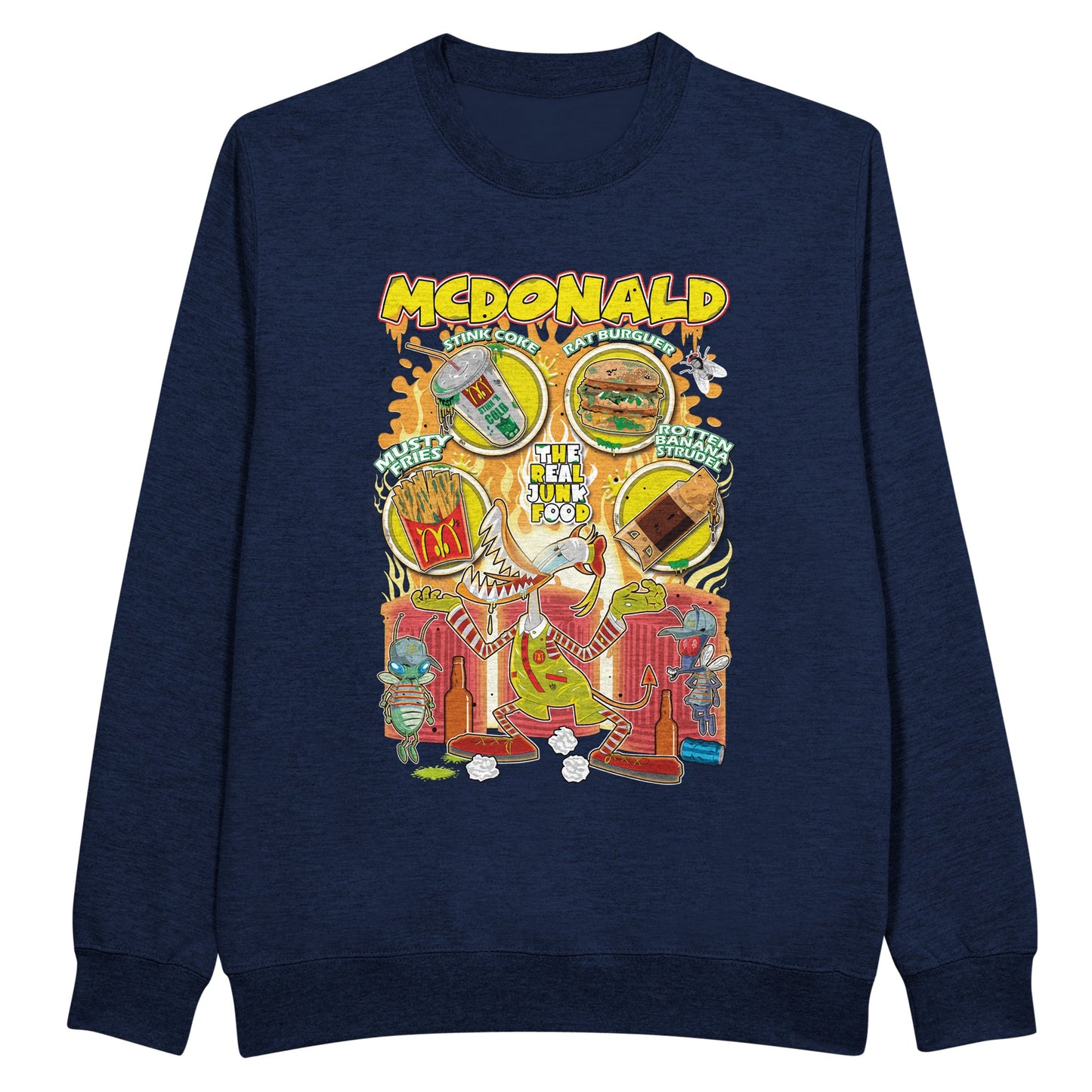 McDonalds trash version sweatshirt navy