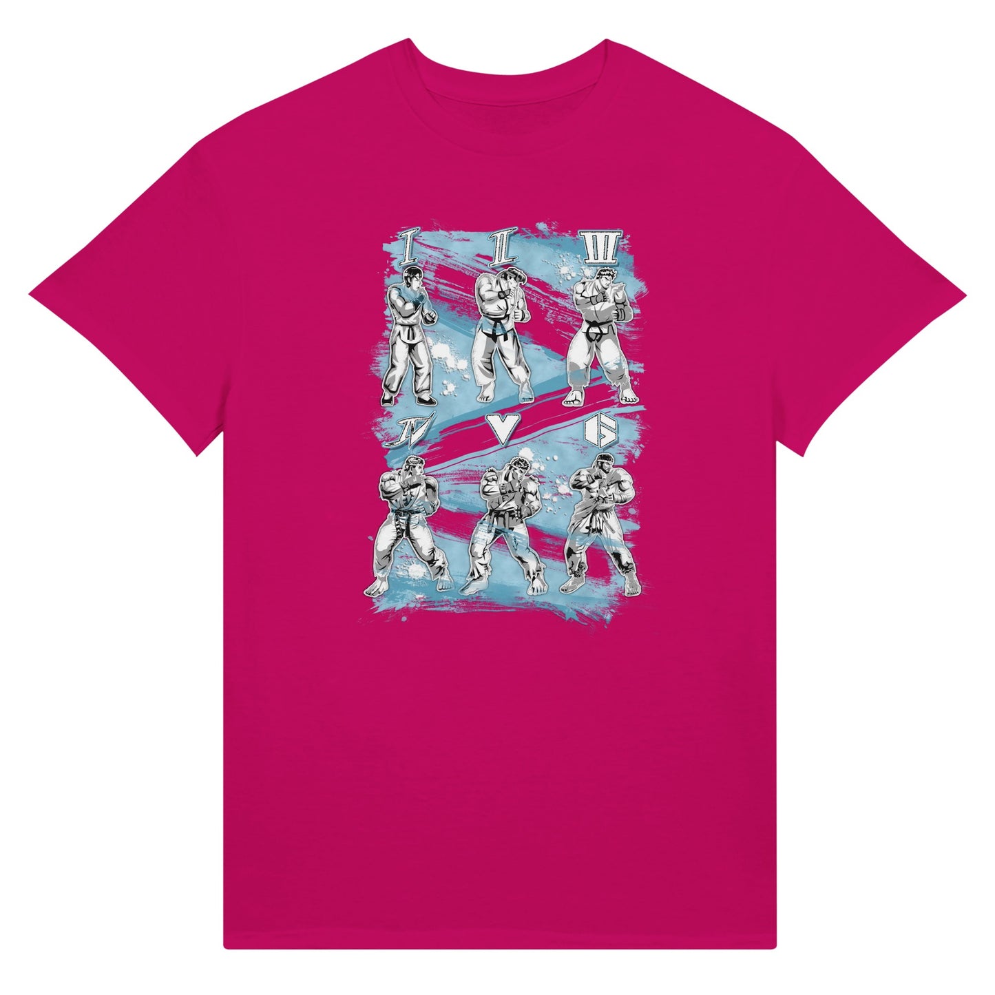 Street Fighter magenta t-shirt
