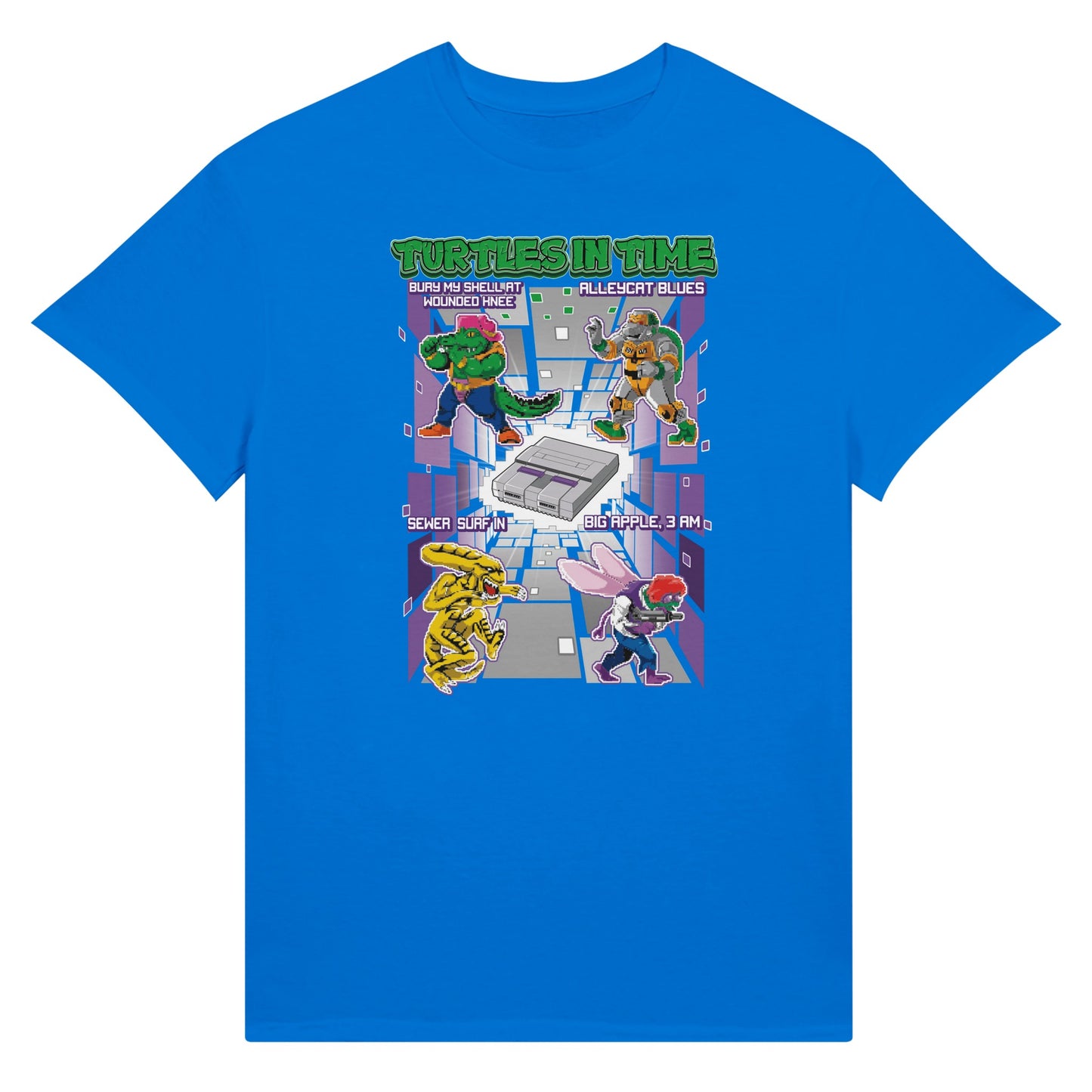 Teenage Mutant Ninja Turtles game t-shirt blue