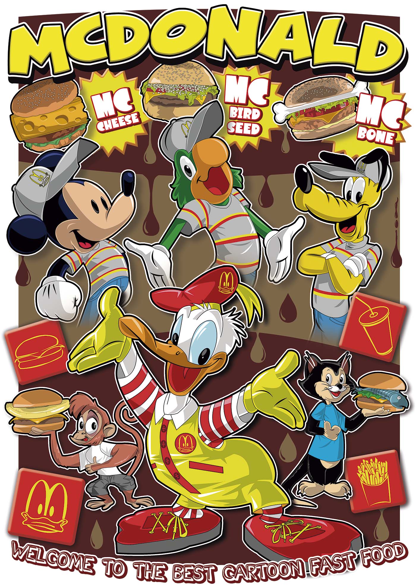 McDonald Duck - Premium Sweatshirt | UnrealGeeks