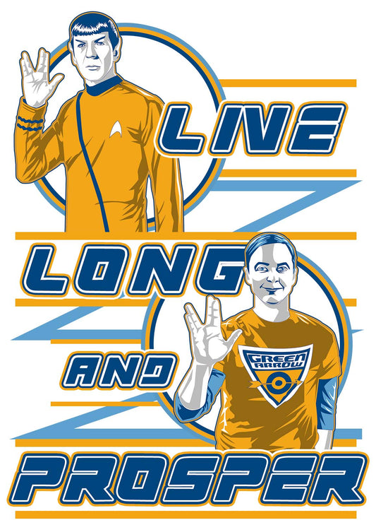 t-shirt Spock and Sheldon