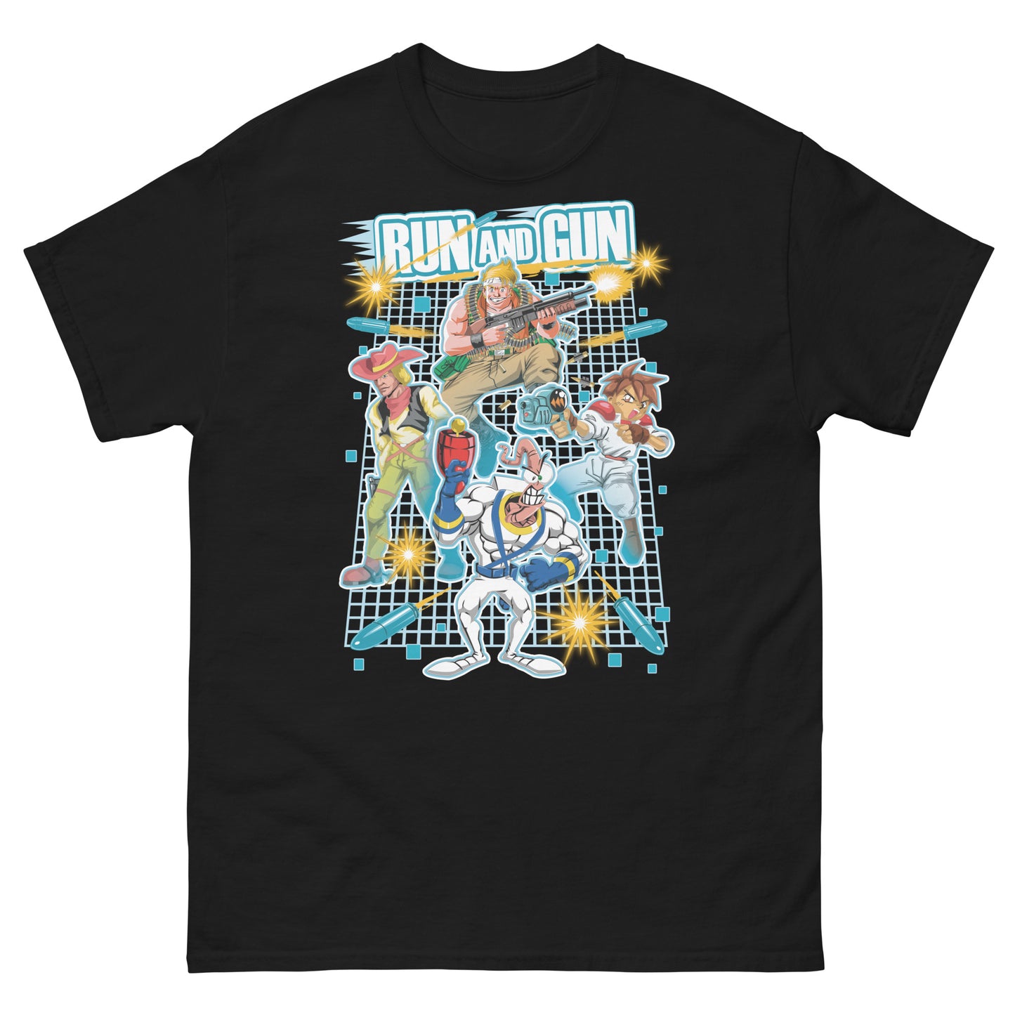 Camisetas de algodón ultra suave de Run 'n Gun Games | UnrealGeeks