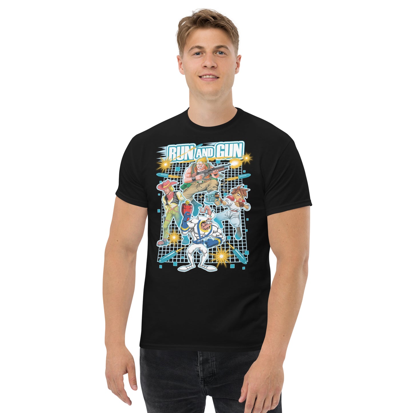 Camisetas de algodón ultra suave de Run 'n Gun Games | UnrealGeeks