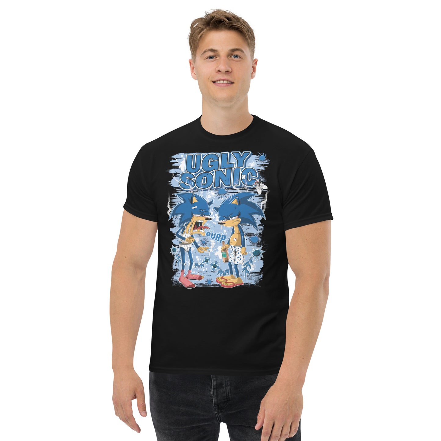 Sonic el feo - Camiseta de algodón ultra | UnrealGeeks