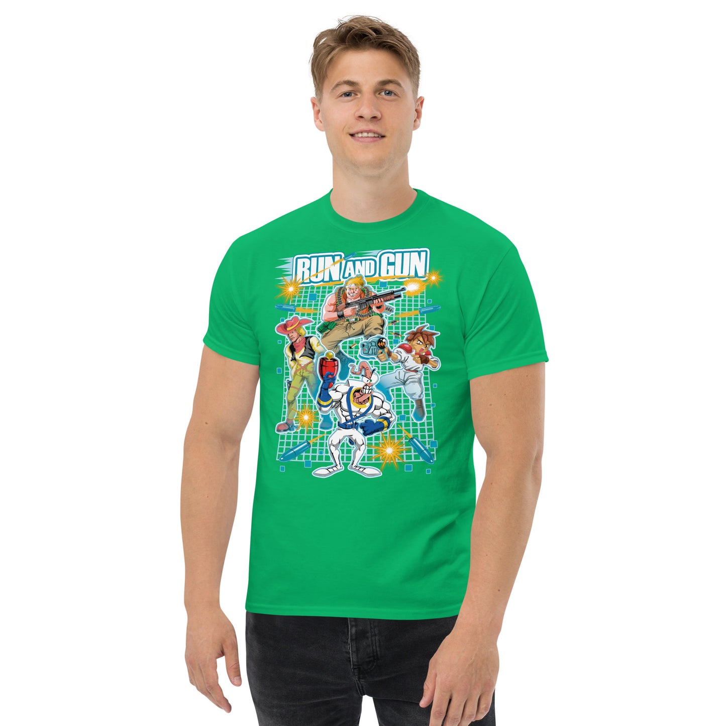 Camisetas de algodón ultra suave de Run 'n Gun Games | UnrealGeeks