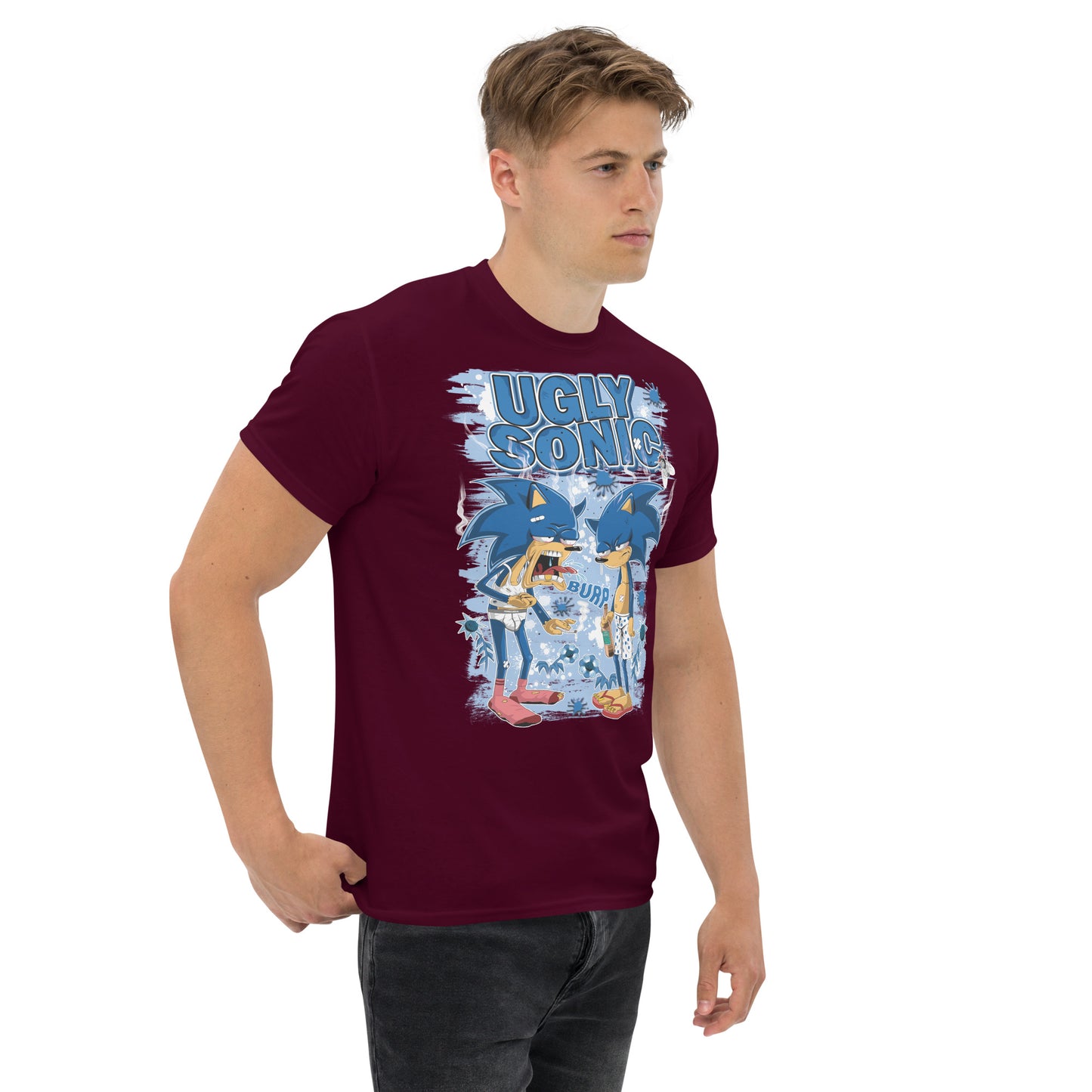 Sonic el feo - Camiseta de algodón ultra | UnrealGeeks