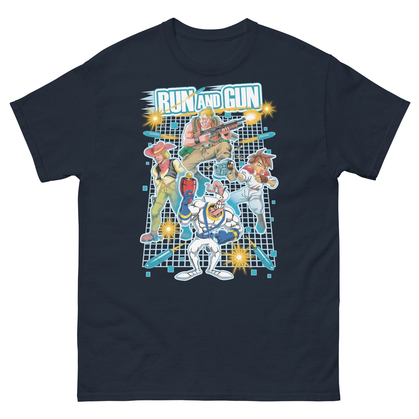 Camisetas de algodón ultra suave de Run 'n Gun Games | UnrealGeeks