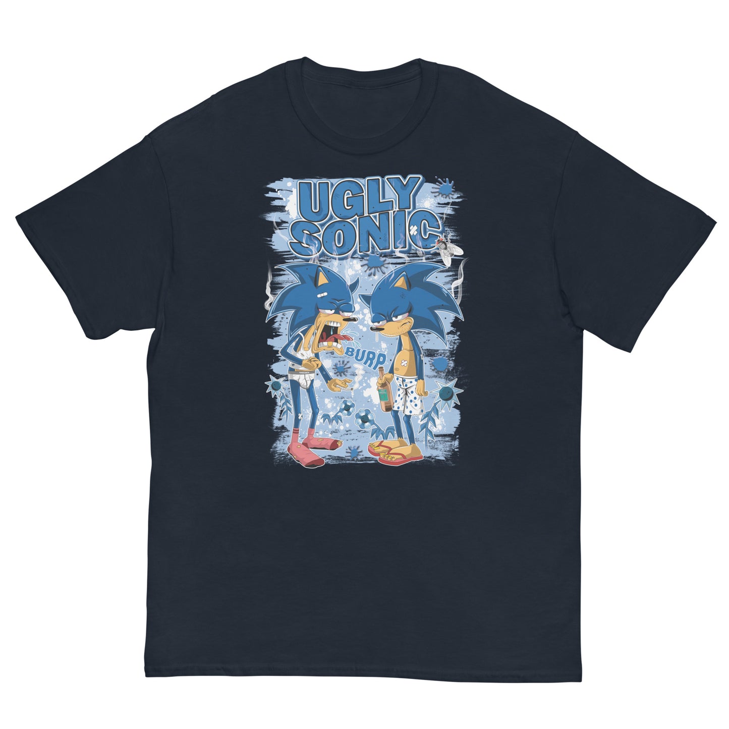 Sonic el feo - Camiseta de algodón ultra | UnrealGeeks