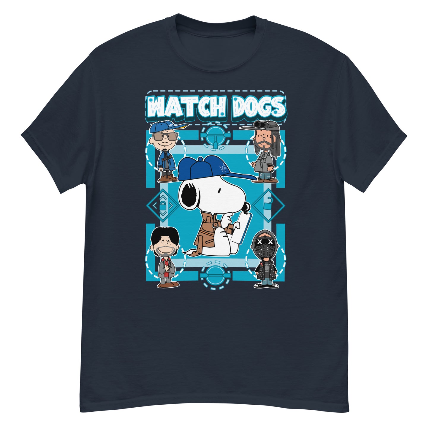 Watch Dogs (Snoopy style) - Ultra Cotton T-shirt | UnrealGeeks
