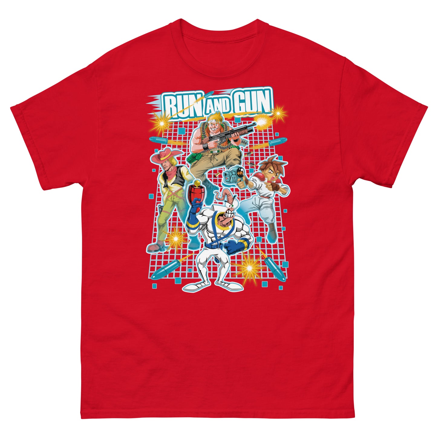 Camisetas de algodón ultra suave de Run 'n Gun Games | UnrealGeeks
