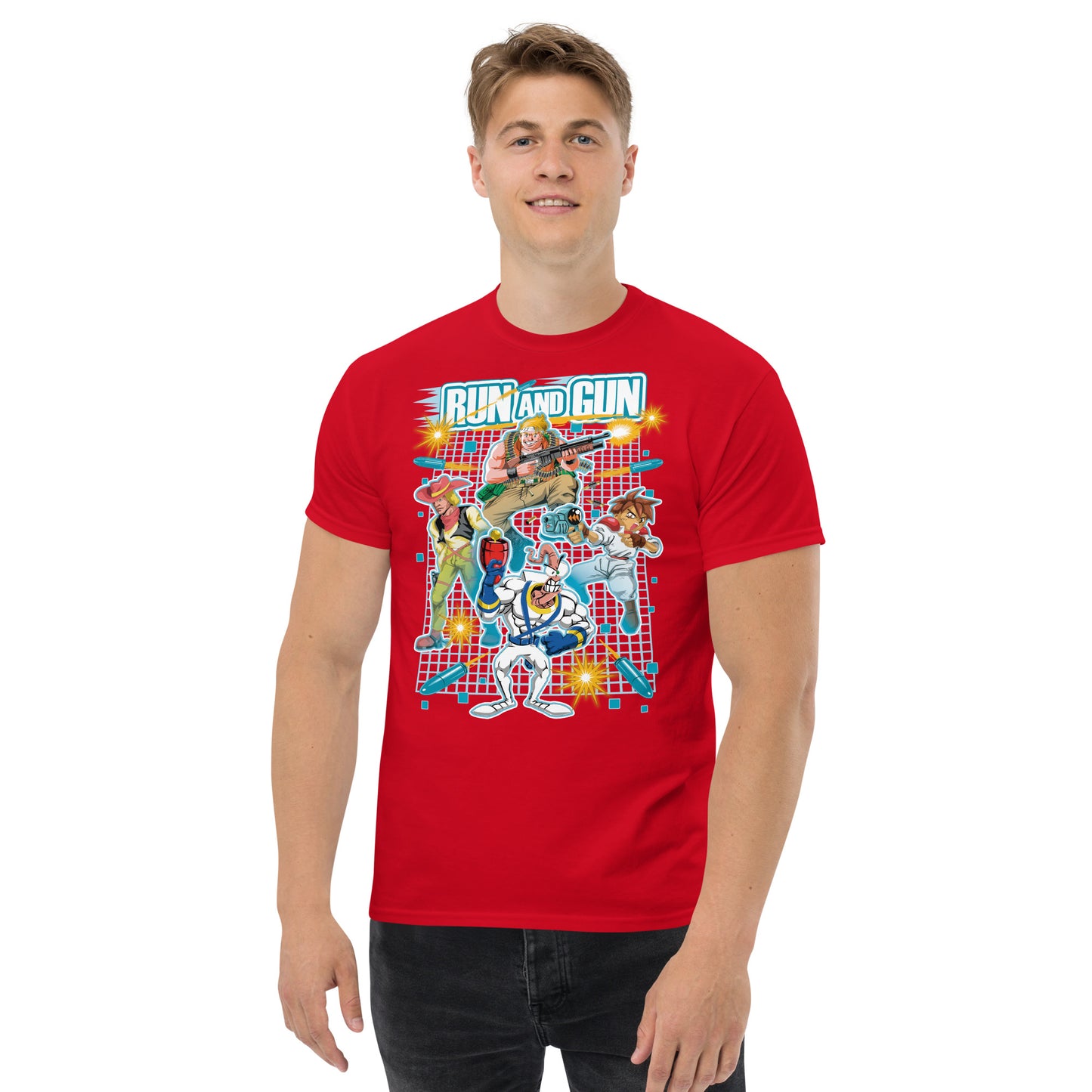 Camisetas de algodón ultra suave de Run 'n Gun Games | UnrealGeeks