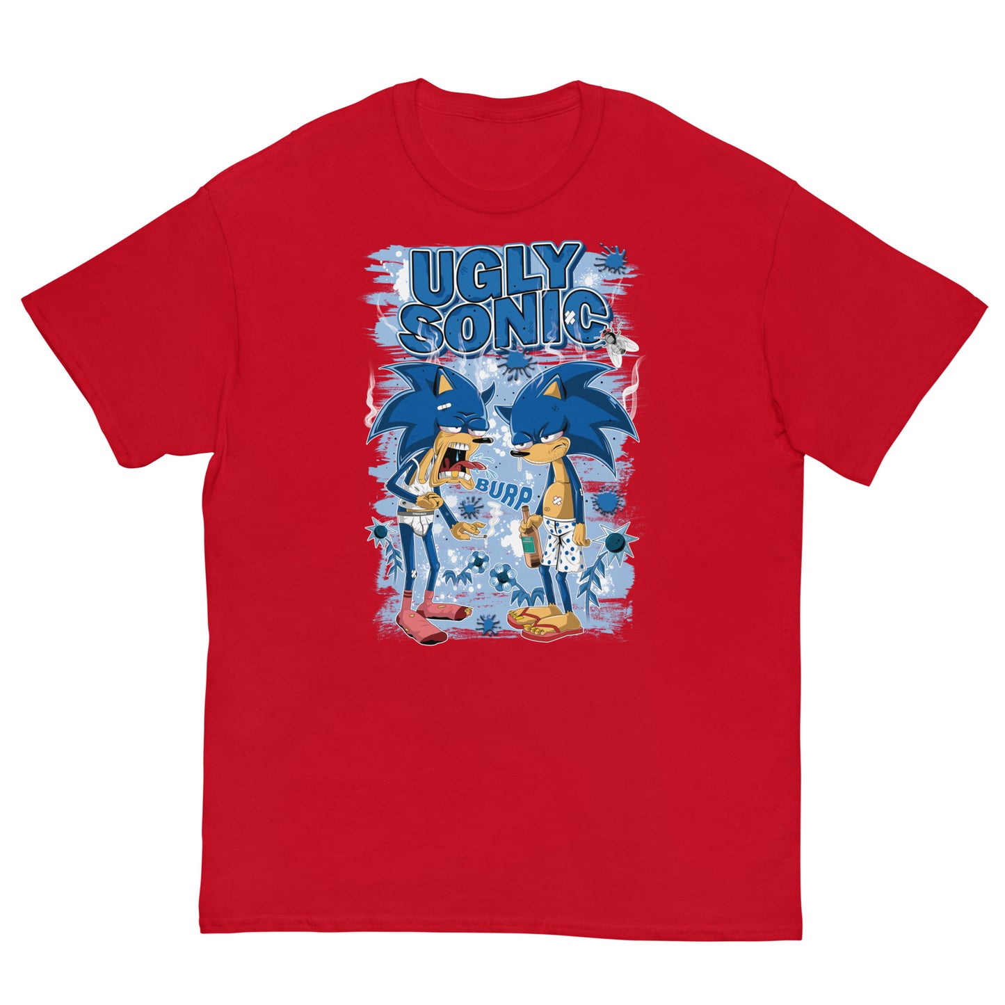 Sonic el feo - Camiseta de algodón ultra | UnrealGeeks