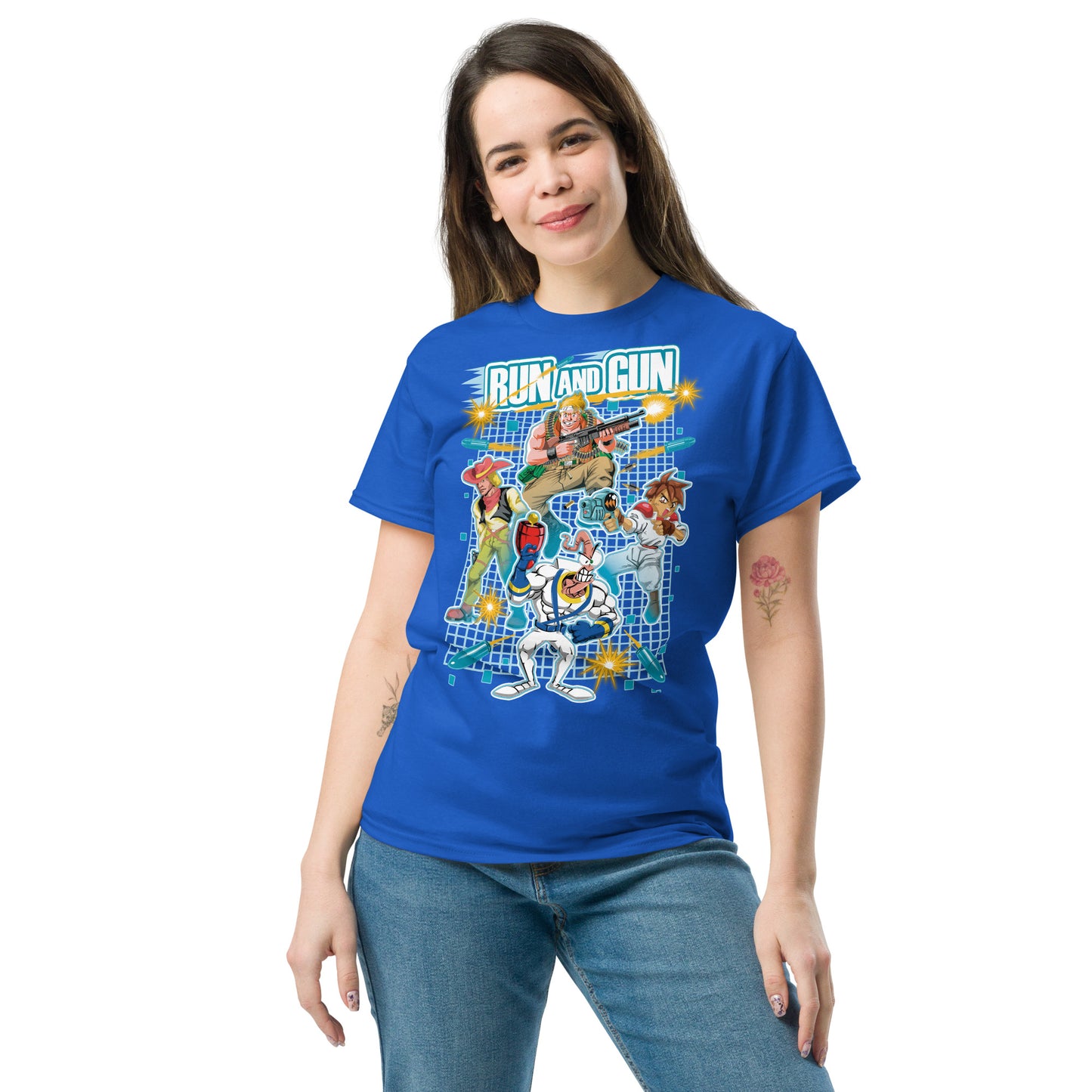 Camisetas de algodón ultra suave de Run 'n Gun Games | UnrealGeeks