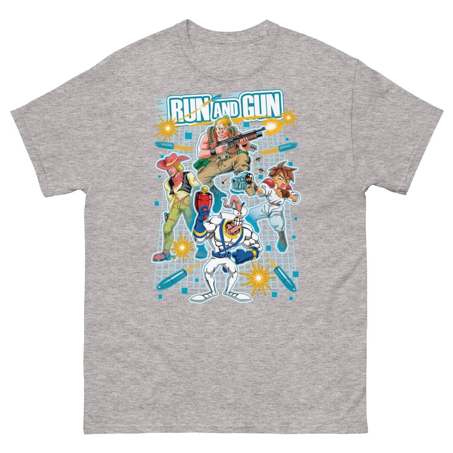 Camisetas de algodón ultra suave de Run 'n Gun Games | UnrealGeeks