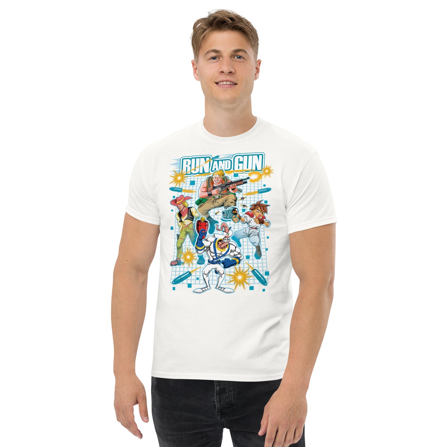 Camisetas de algodón ultra suave de Run 'n Gun Games | UnrealGeeks