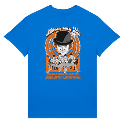 A clockwork orange blue t-shirt