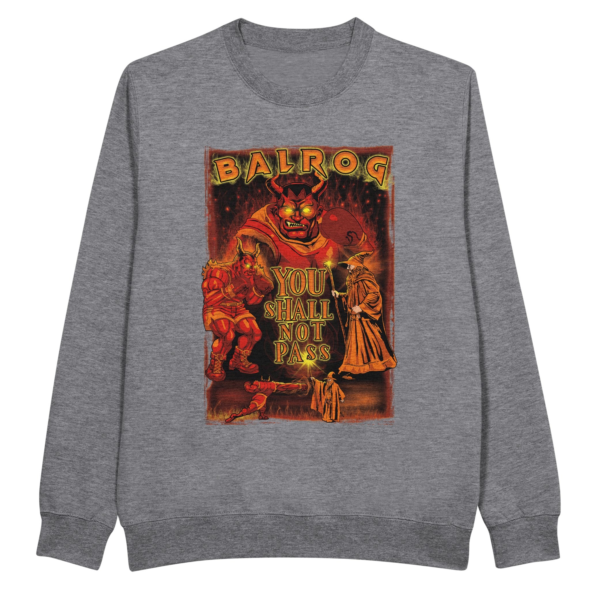 Balrog x Gandalf - Premium Sweatshirt | UnrealGeeks - UnrealGeeks