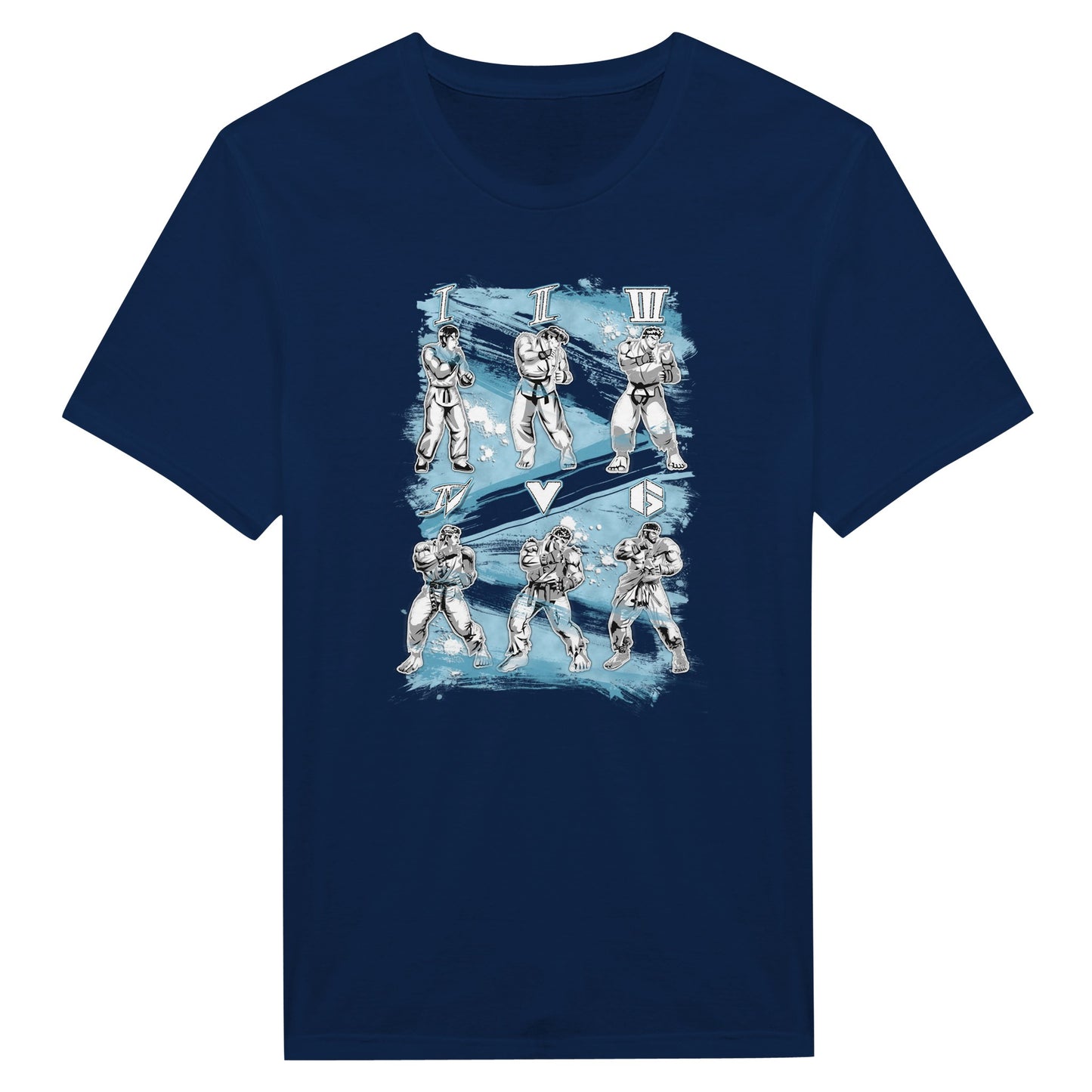 Navy blue T-Shirt StreetFighter game Ryu 