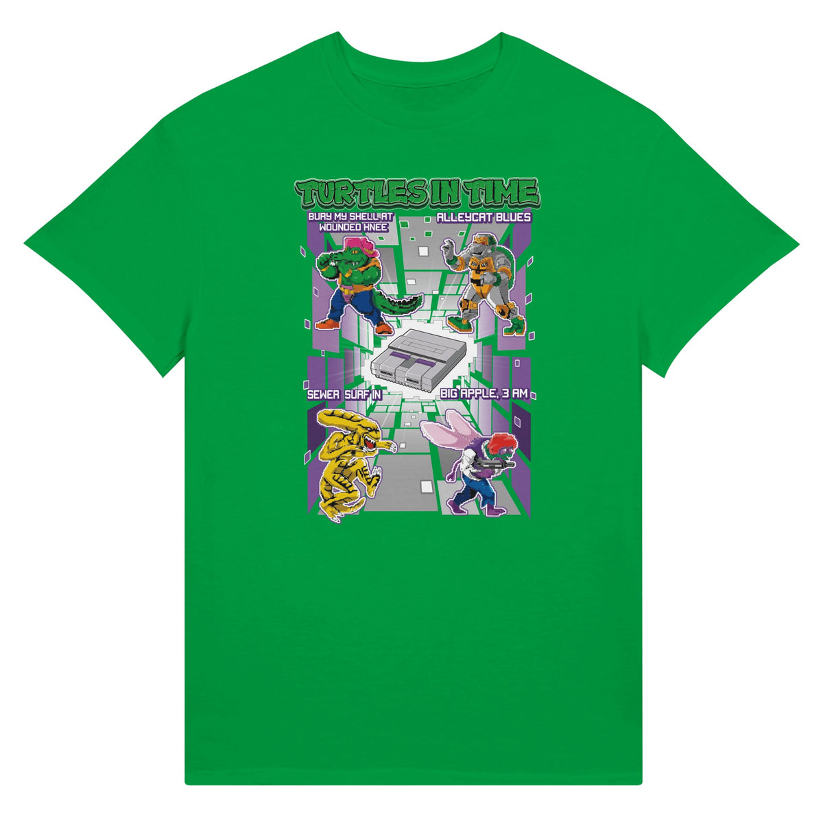 Teenage Mutant Ninja Turtles game t-shirt green