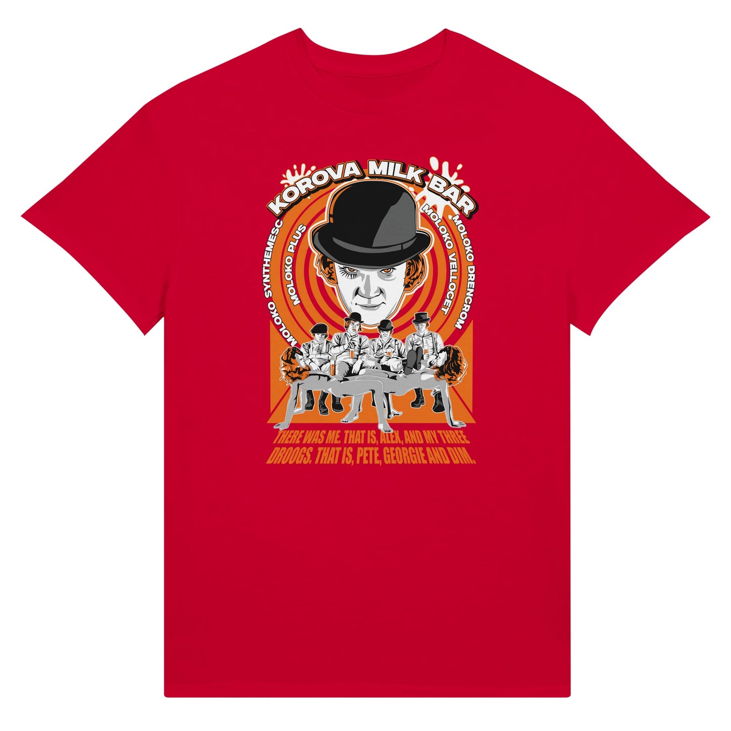 A clockwork orange red t-shirt