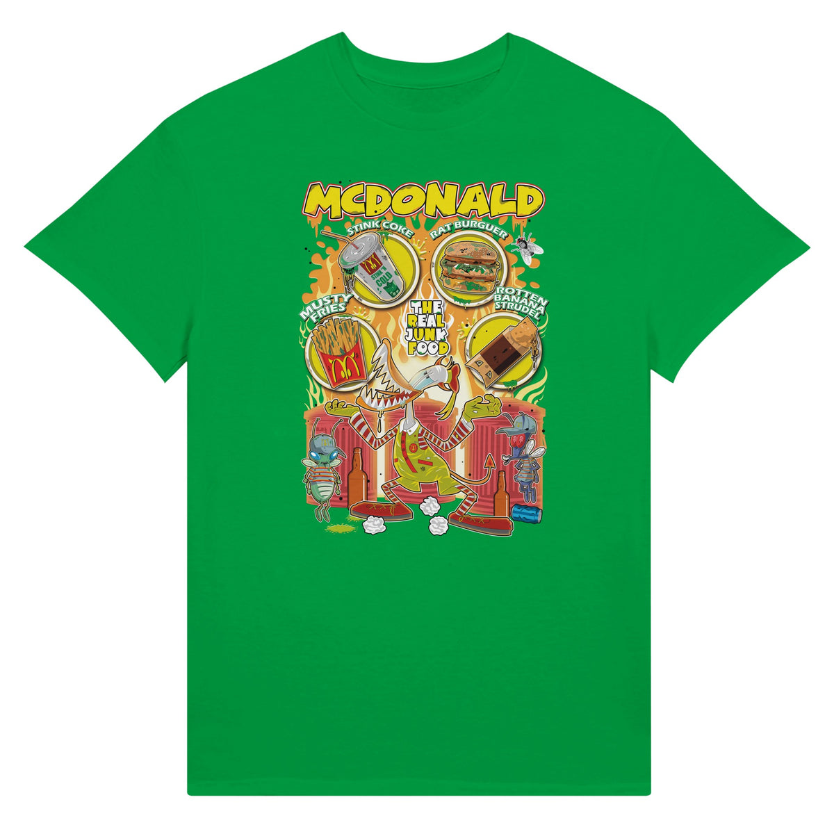 McDonalds trash version T-Shirt green