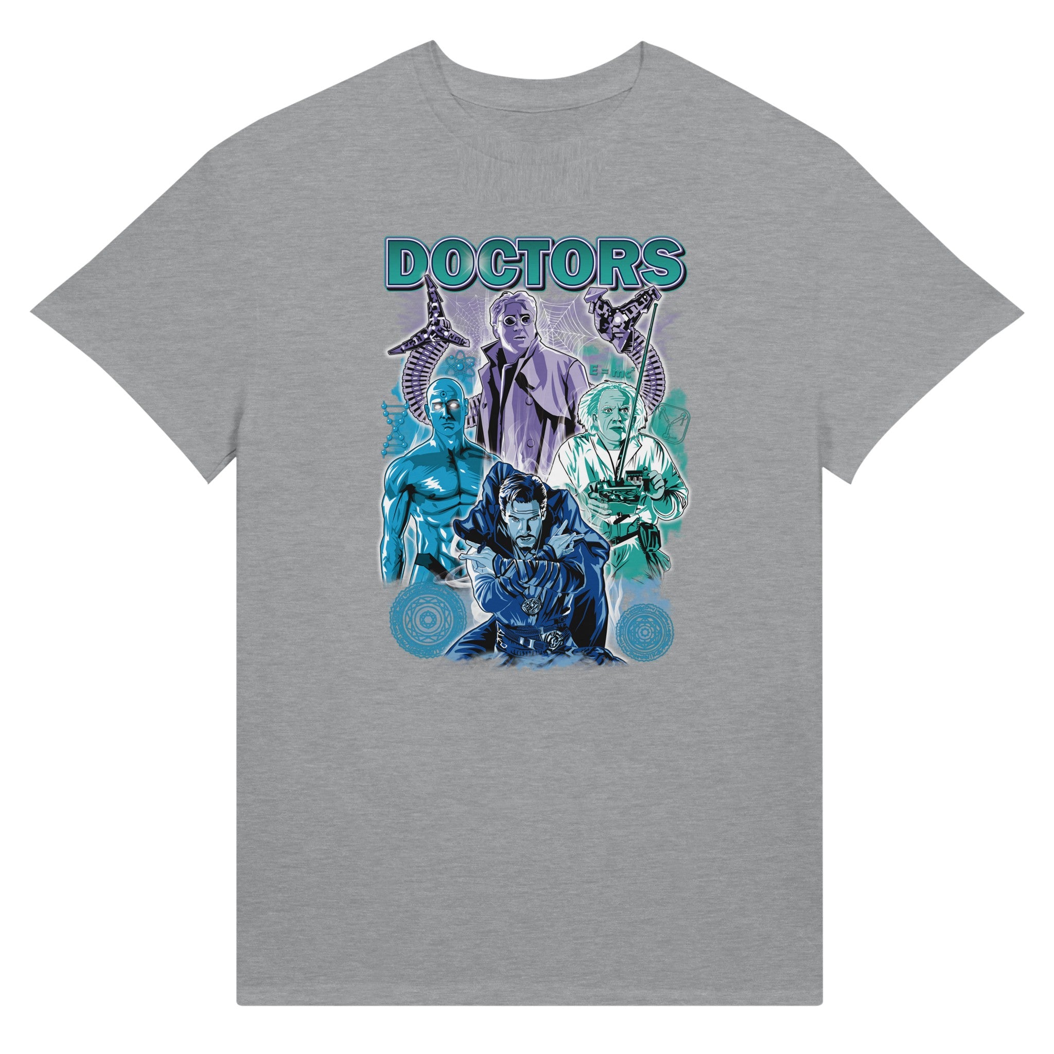 Silver Doctors T-shirt from movies Back to the future, Avengers, Dr Strange, SpiderMan