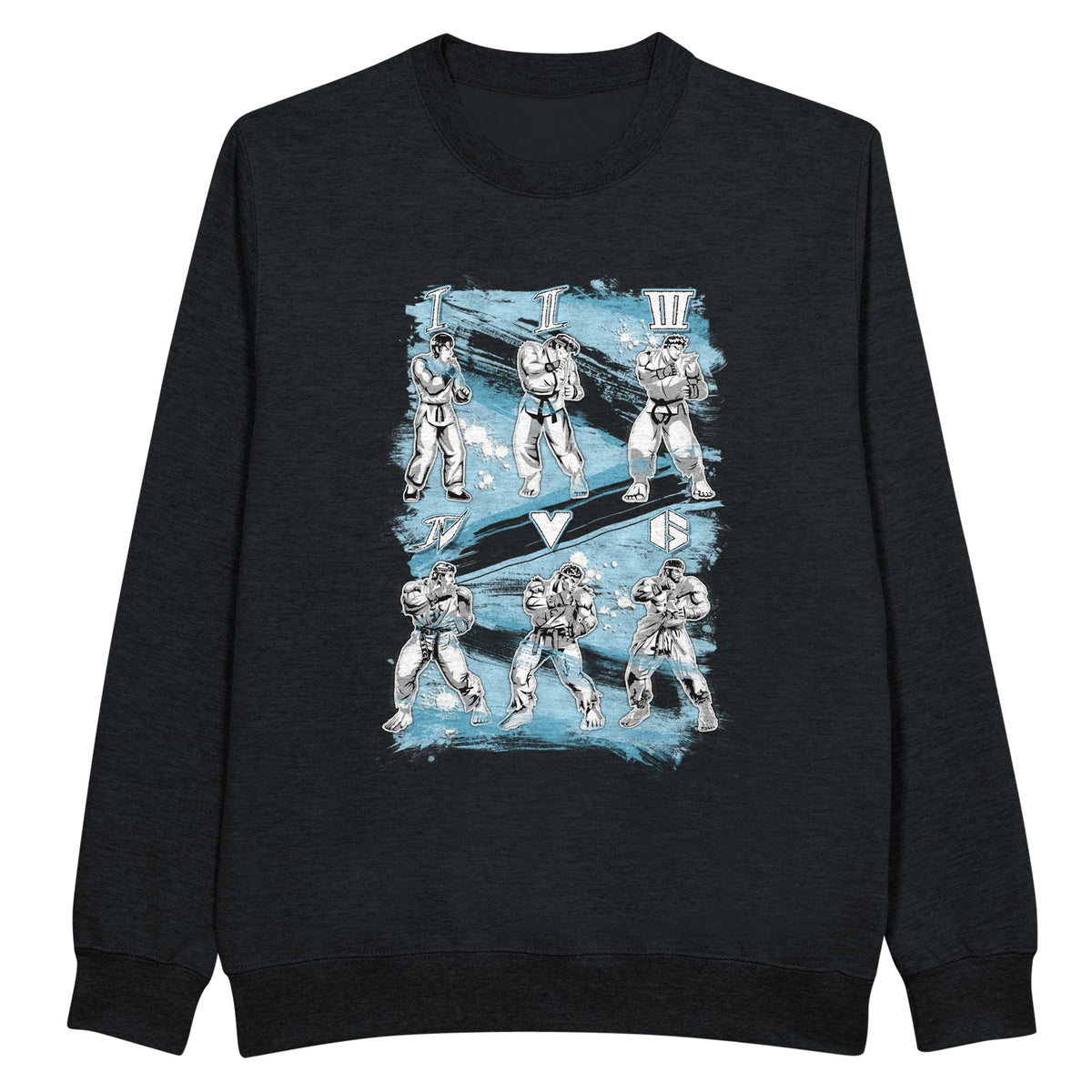 Black Sweatshirt Ryu Street Fighter