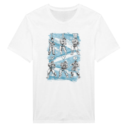 White T-Shirt StreetFighter game Ryu 