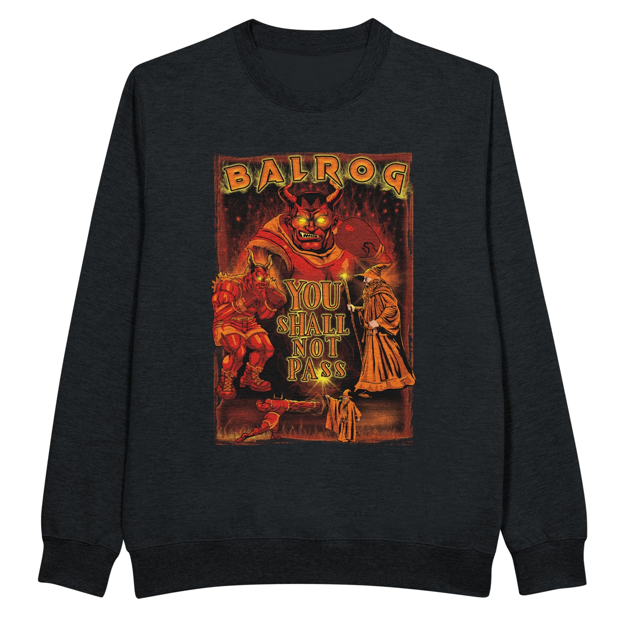 Balrog x Gandalf - Premium Sweatshirt | UnrealGeeks - UnrealGeeks