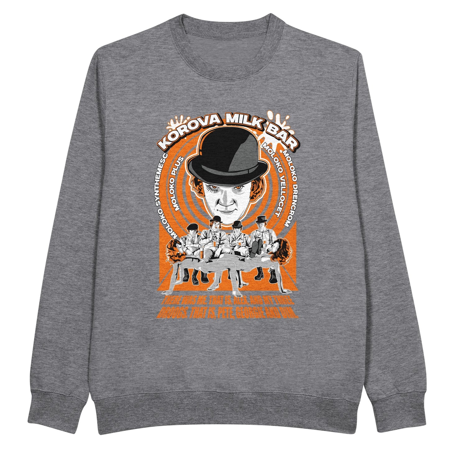 A Clockwork Orange grey sweatshirt